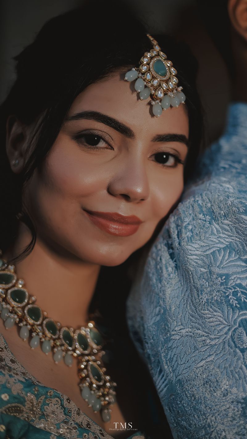 Candid couple shot during pre-wedding rituals